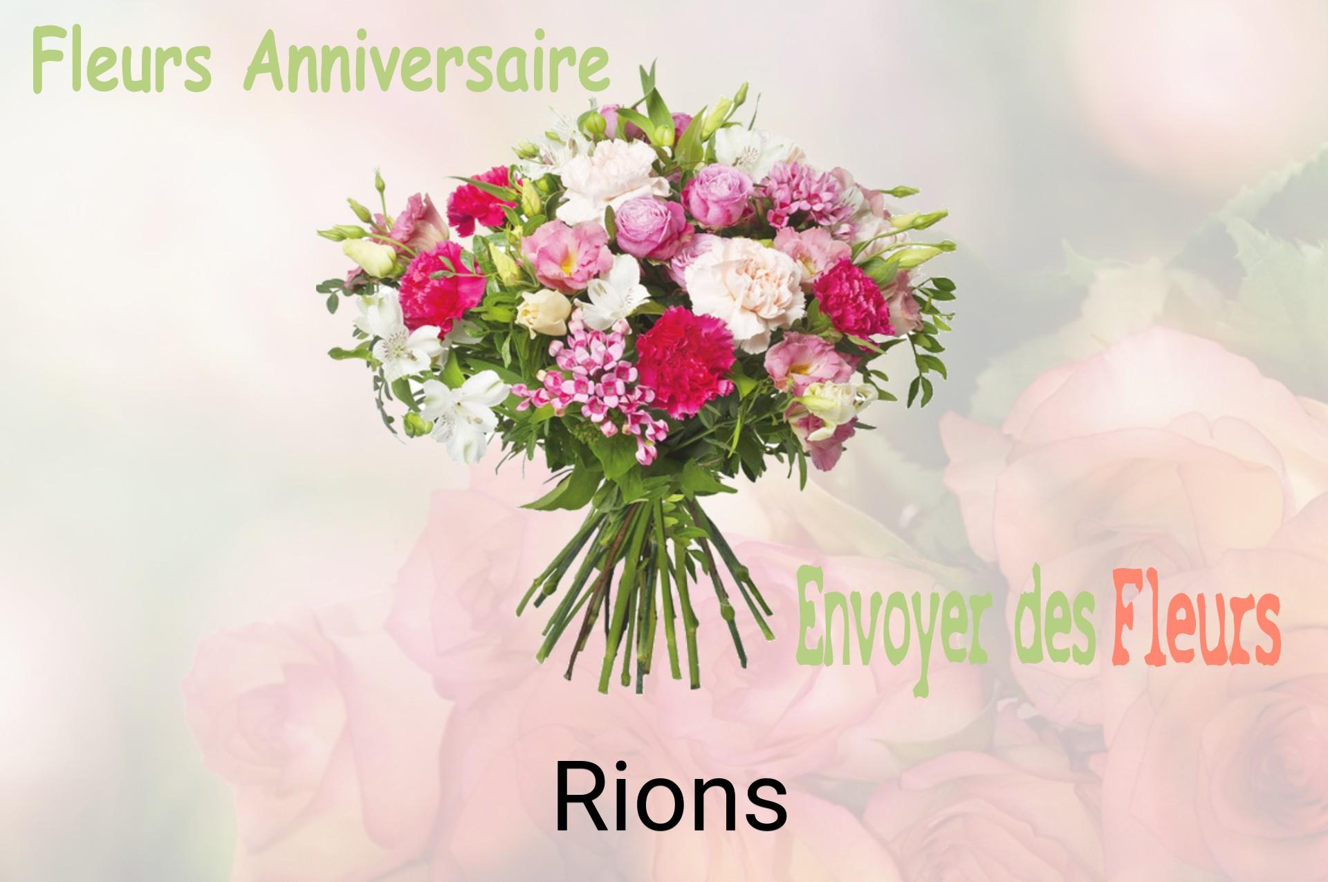 Bouquet de fleurs d’anniversaire livré à Rions